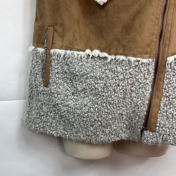 Two Sisters Multi texture Vest medium EUC - Picture 3 of 12